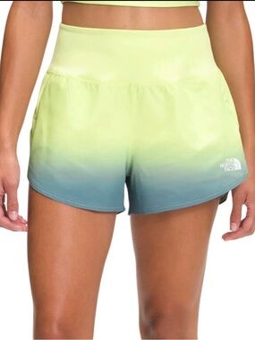 The North Face Women's Printed Arque 3'' Shorts Goblin Blue Ombre Sky Print, XS